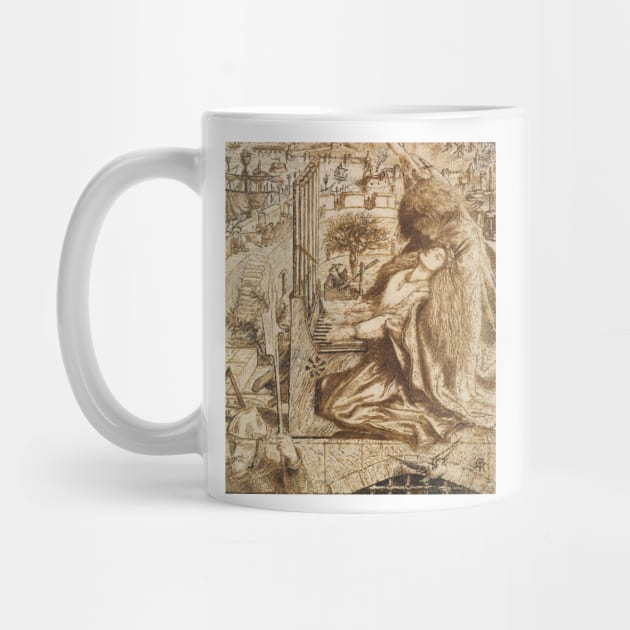 Design for Moxon's Tennyson - Saint Cecilia by Dante Gabriel Rossetti by Classic Art Stall